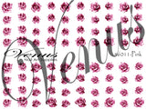 Water Transfer Decals - Pink Rose Tattoo #6011 - Venus Nail Art Supplies Australia