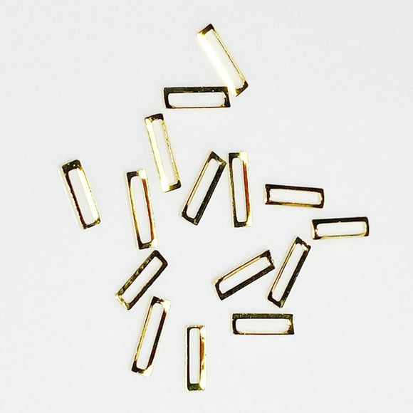 GOLD Metallic Nail Art Frame RECTANGLES Extra Small | Venus Nail Art Supplies Australia