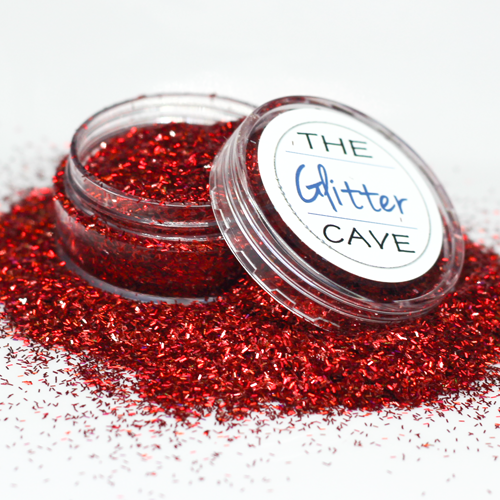The Glitter Cave | Tiny Tinsel - Red | Venus Nail Art Supplies Australia