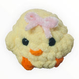 Amigurumi (crochet) Baby Bow Chick - Pink