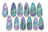 Nail Art Water Transfer Decals - Dreamtime (Clear/White) #6063