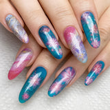 Nail Art Water Transfer Decals - Floral Fantasy (Clear/White) - #6056