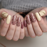 Nail Art Water Transfer Decals:  Christmas (Clear/White) #6906b