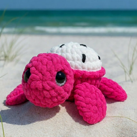 Amigurumi (crochet) - Fruit Turtle (Dragonfruit)