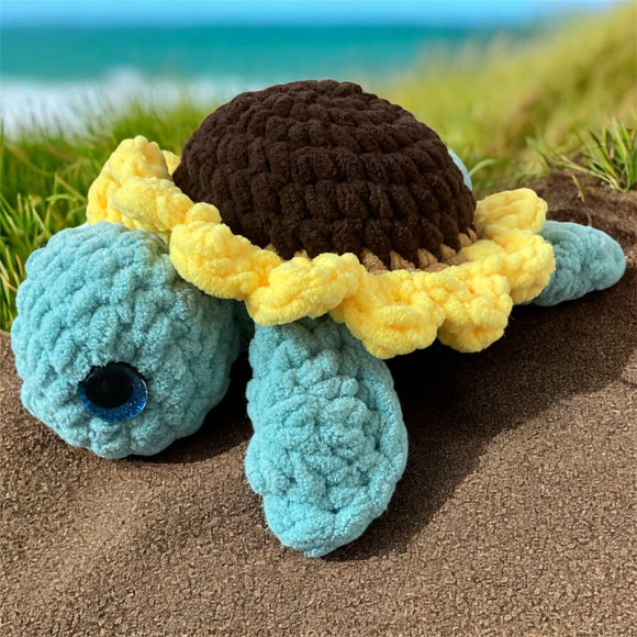 Amigurumi (crochet) - Sunny the Sunflower Turtle
