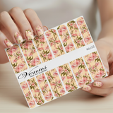 Nail Art Water Transfer Decals -  Blossom (Clear/White) #6022