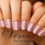 Nail Art Water Transfer Decals - Girly Girl (Clear/White) - #6704a