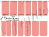 Water Transfer Decals - Size Chart - Venus Nail Art Supplies Australia