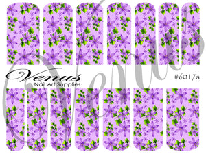 Water Transfer Decals - Forget Me Not #6017a - Venus Nail Art Supplies Australia