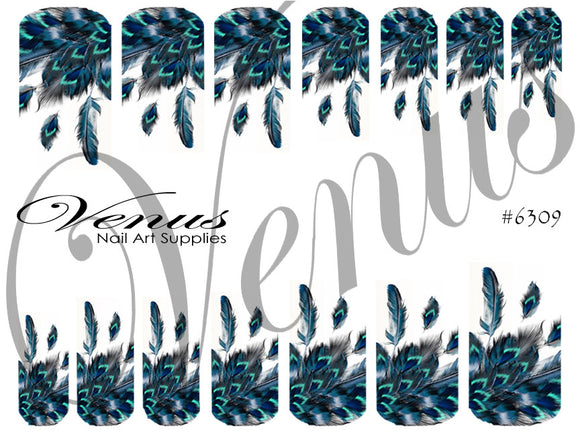 Water Transfer Decals - Benevolence #6309 - Venus Nail Art Supplies Australia