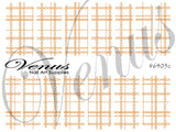 Water Transfer Decals - Gold Plaid Chains #6405c - Venus Nail Art Supplies Australia