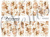 Water Transfer Decals - Gold Floral Chains #6405d - Venus Nail Art Supplies Australia