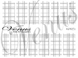 Water Transfer Decals - Silver Plaid Chains #6407c - Venus Nail Art Supplies Australia