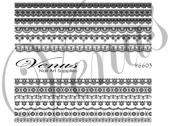 Water Transfer Decals - Elegant Lace #6603