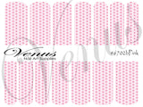 Water Transfer Decals - Lt Pink Geometric Floral #6702b - Venus Nail Art Supplies