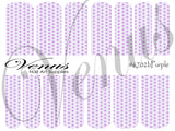 Water Transfer Decals - Geometric Purple B #6702b - Venus Nail Art Supplies