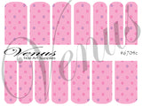 Water Transfer Decals - Girly Girl - Floral Dots #7604c -Venus Nail Art Supplies Australia