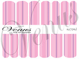 Water Transfer Decals - Girly Girl - Stripes #6704d -Venus Nail Art Supplies Australia