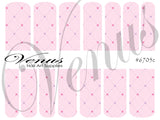 Water Transfer Decals - Lovely - Plaid Hearts #6705c - Venus Nail Art Supplies Australia