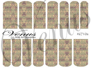 Water Transfer Decals - Geo Swirls #6710a - Venus Nail Art Supplies Australia