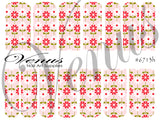 Water Transfer Decals - Floral Fruits - Pink Flowers #6713h - Venus Nail Art Supplies Australia