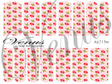 Water Transfer Decals - Floral Fruits - Pink Cherries #6713m - Venus Nail Art Supplies Australia