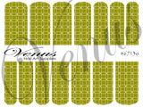 Water Transfer Decals - Floral Fruites - Geometric Circles #6713o - Venus Nail Art Supplies Australia