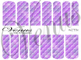 Water Transfer Decals - Scales - Purple #6733e - Venus Nail Art Supplies Australia