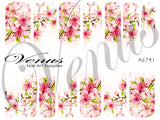 Water Transfer Decals - Cherry Blossom Garland #6741 - Venus Nail Art Supplies Australia