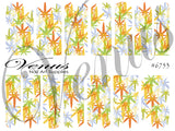 Water Transfer Decals - Colourful Cannabis #6753 - Venus Nail Art Supplies Australia