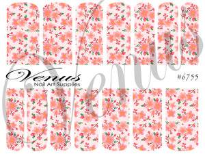 Water Transfer Decals - Blossoms #6755 - Venus Nail Art Supplies Australia