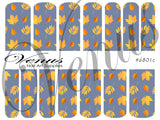 Water Transfer Decals - Autumn Afternoon #6801c - Venus Nail Art Supplies Australia