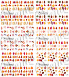 Water Transfer Decals - Autumn Leaves #6803 - Venus Nail Art Supplies Australia