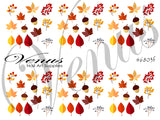 Water Transfer Decals - Autumn Leaves #6803f - Venus Nail Art Supplies Australia