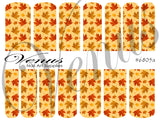 Water Transfer Decals - Autumn Print #6805a - Venus Nail Art Supplies Australia