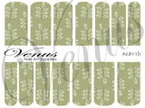 Water Transfer Decals - Safe Floral #6811b - Venus Nail Art Supplies Australia