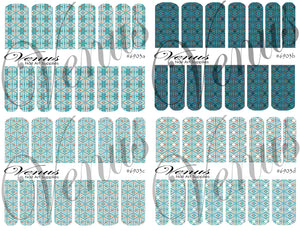 Water Transfer Decals - Xmas 03 - Set of 4 #6903 - Venus Nail Art Supplies Australia