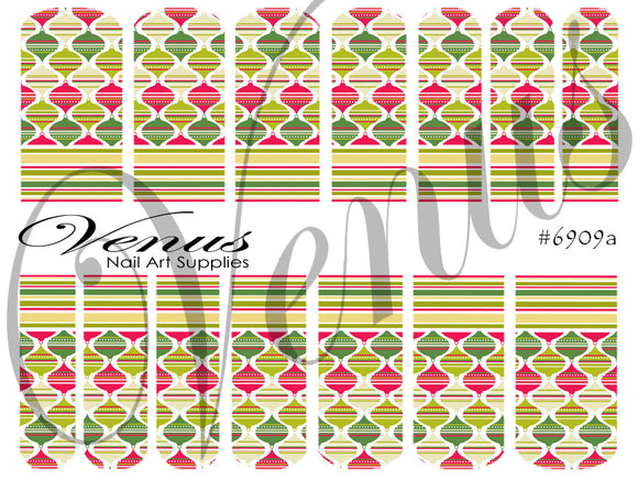 Water Transfer Decals - Christmas 09a #6909a - Venus Nail Art Supplies Australia