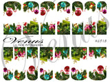 Water Transfer Decals - Xmas Garland #6918 - Venus Nail Art Supplies Australia