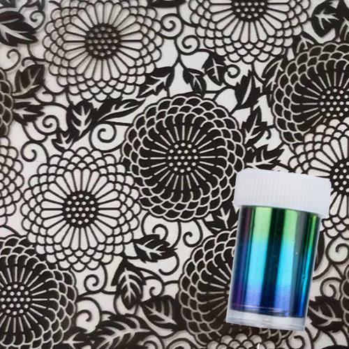 FLORAL LACE Nail Art Foil - Black | Venus Nail Art Supplies Australia