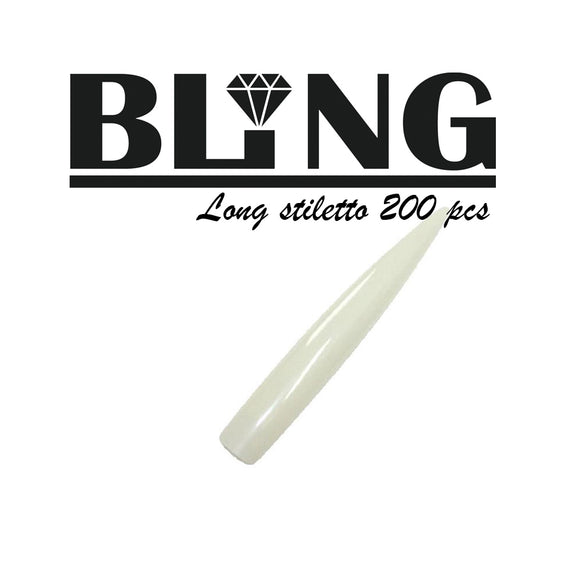 BLINGline Australia - Long Stiletto Nail Tips 200pcs - Venus Nail Art Supplies