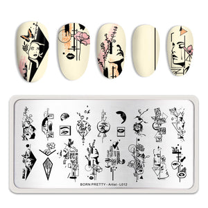 BORN PRETTY Nail Art Stamping Plate Artist L012 - Venus Nail Art Supplies Australia