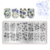 BORN PRETTY Stamping Plate - FLOWER TANGO BP-A01
