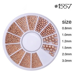 Caviar Bullion Wheel #1557 Rose Gold - Venus Nail Art Supplies Australia