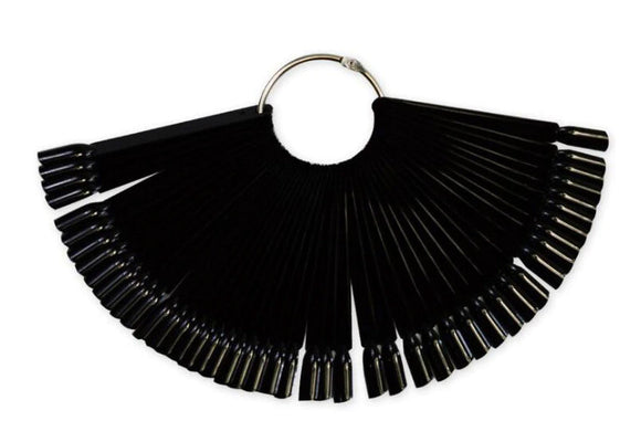 Colour Display Stick - Black 50pcs with Ring - Venus Nail Art Supplies Australia
