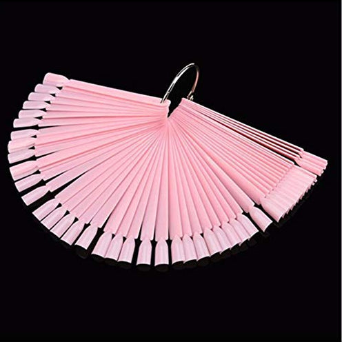 Colour Display Stick - Pink 50pcs with Ring - Venus Nail Art Supplies Australia