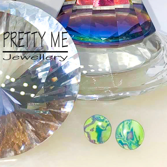 PRETTY ME Jewellery Australia - Estelle Makume Gane Round Button Stud Earrings - Handmade | Venus Nail Art Supplies Australia
