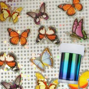 Nail Art Foil - Metallic Butterflies 4349 | Venus Nail Art Supplies Australia