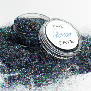The Glitter Cave | Tiny Tinsel - Charcoal | Venus Nail Art Supplies Australia
