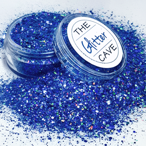 The Glitter Cave - Holographic Multi Nail Art Glitter - Blue | Venus Nail Art Supplies Australia